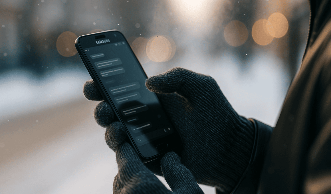 Ce tipuri de mănuși sunt compatibile cu touchscreen-ul Samsung